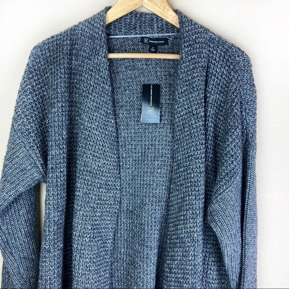 INC Waffle Stitch Cozy Cardigan Sweater - Picture 4 of 7